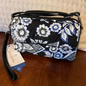 NWT Vera Bradley All In One crossbody in Snow Lotus print